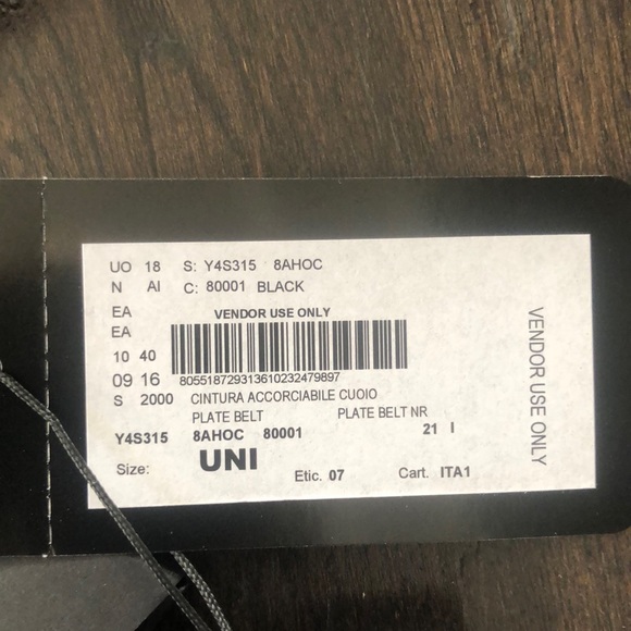 BNWT EMPORIO Armani leather belt. Made in Italy - Picture 5 of 5